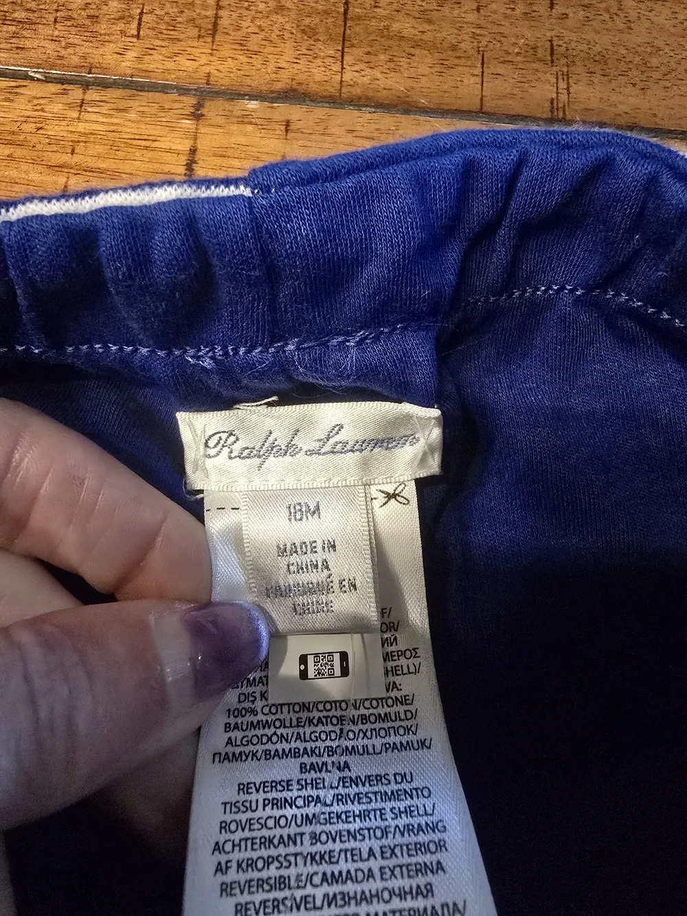 Polo by Ralph Lauren Blue and White Striped Kids Bottoms